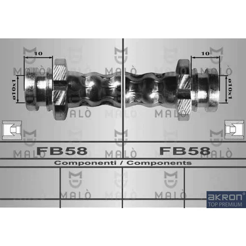 Brzdová hadica AKRON-MALO 80296