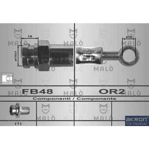 Brzdová hadica AKRON-MALO 80276