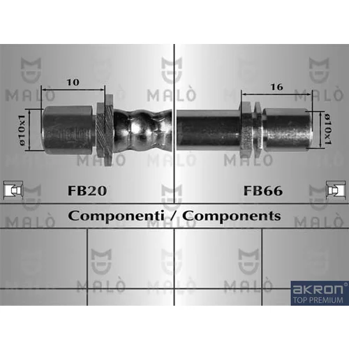 Brzdová hadica AKRON-MALO 80145