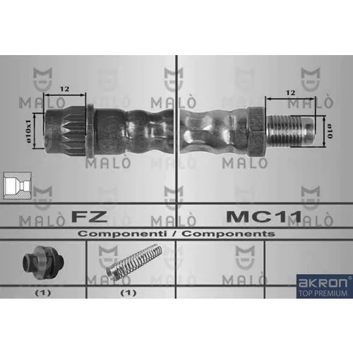 Brzdová hadica AKRON-MALO 80213