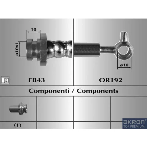 Brzdová hadica AKRON-MALO 80928
