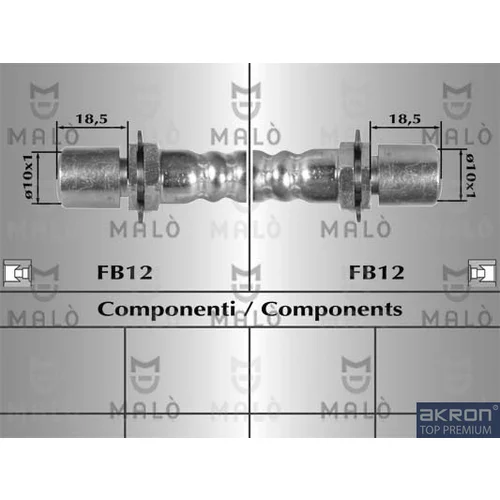 Brzdová hadica AKRON-MALO 8223