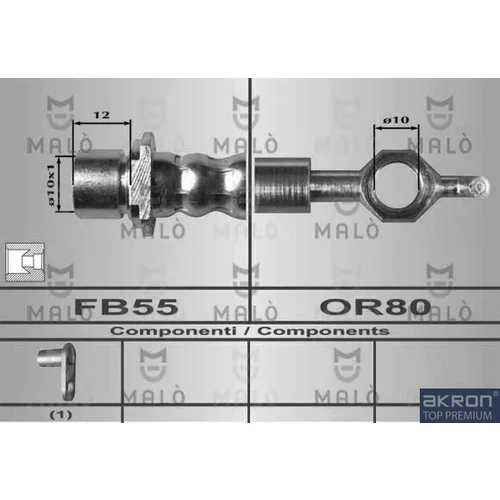 Brzdová hadica AKRON-MALO 80409