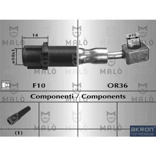 Brzdová hadica AKRON-MALO 80831