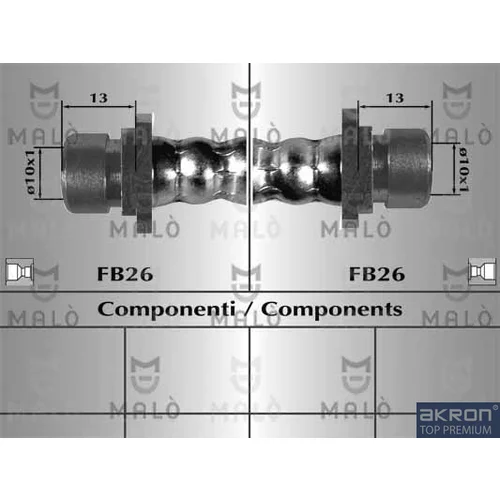 Brzdová hadica AKRON-MALO 80978