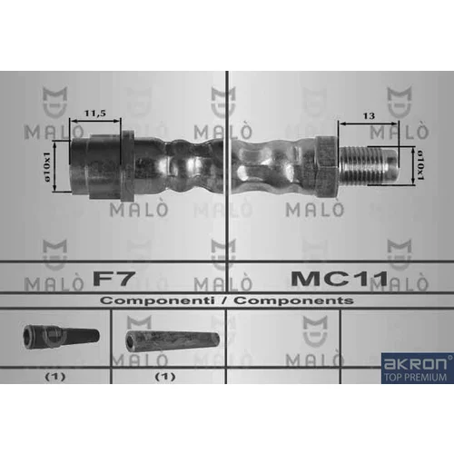 Brzdová hadica AKRON-MALO 80196