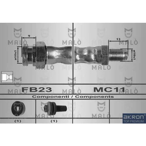 Brzdová hadica AKRON-MALO 80243