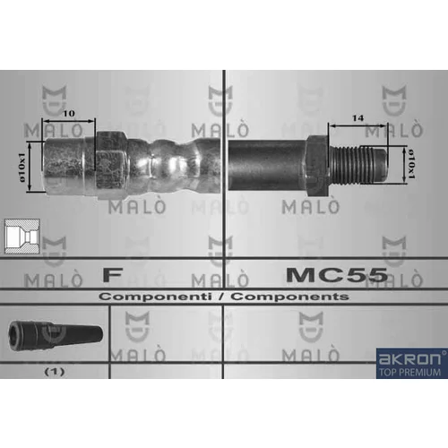 Brzdová hadica AKRON-MALO 80317