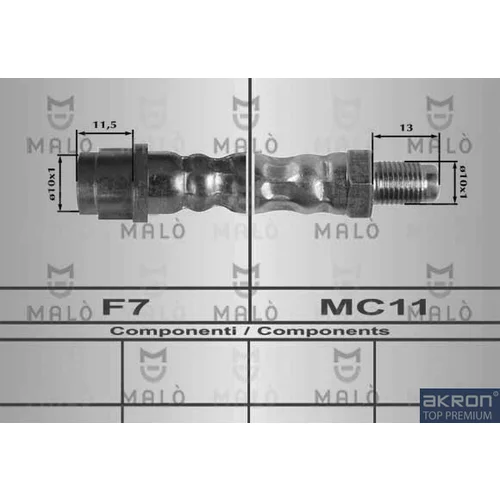 Brzdová hadica AKRON-MALO 80192
