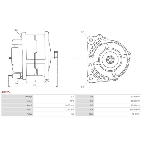 Alternátor AS-PL A0025 - obr. 4