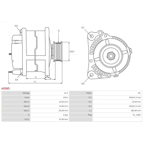 Alternátor AS-PL A0065 - obr. 4