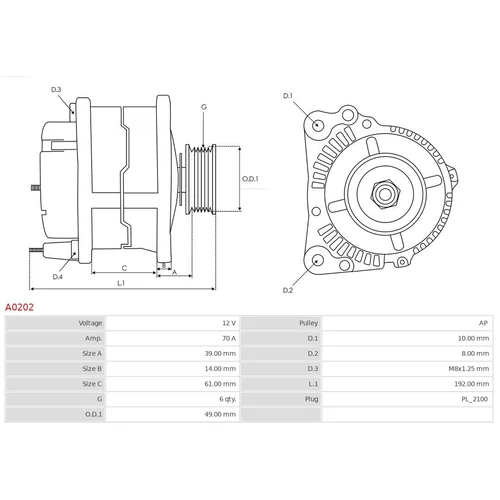 Alternátor AS-PL A0202 - obr. 4