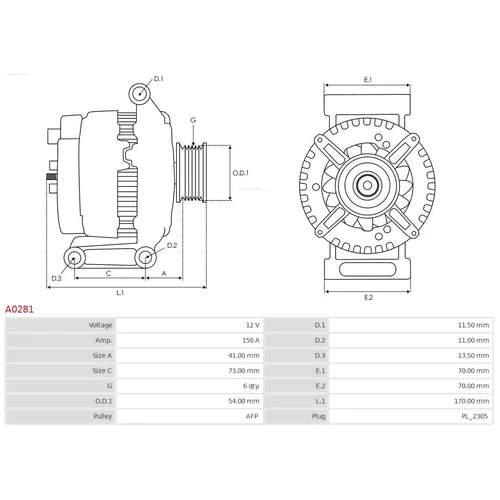 Alternátor AS-PL A0281 - obr. 4