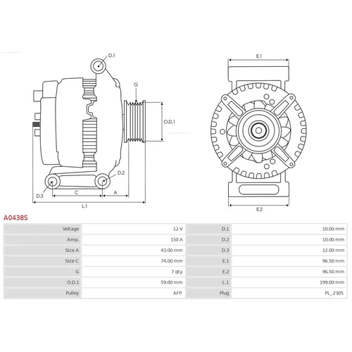 Alternátor AS-PL A0438S - obr. 4