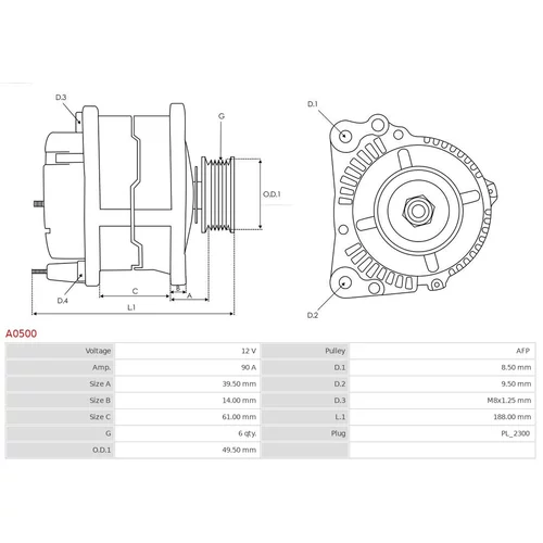 Alternátor AS-PL A0500 - obr. 4