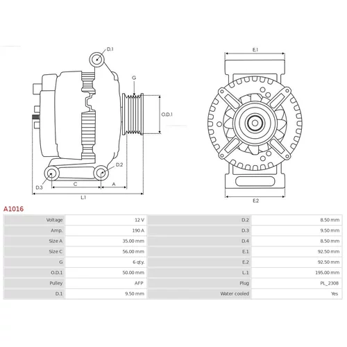 Alternátor AS-PL A1016 - obr. 4