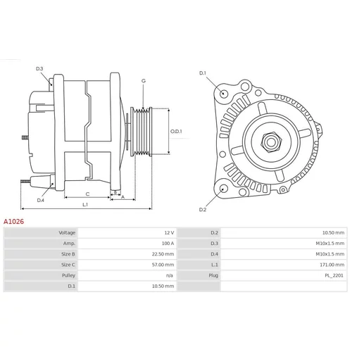 Alternátor AS-PL A1026 - obr. 4