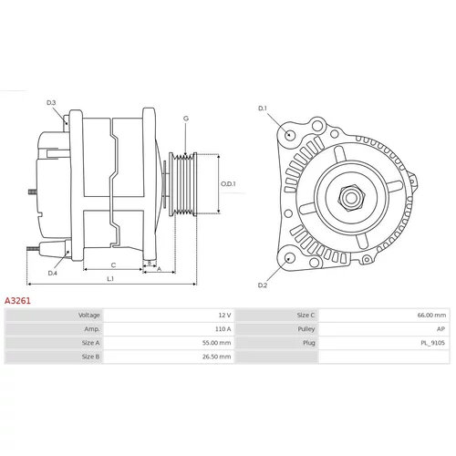Alternátor AS-PL A3261 - obr. 4