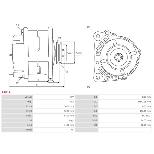 Alternátor AS-PL A4014 - obr. 5