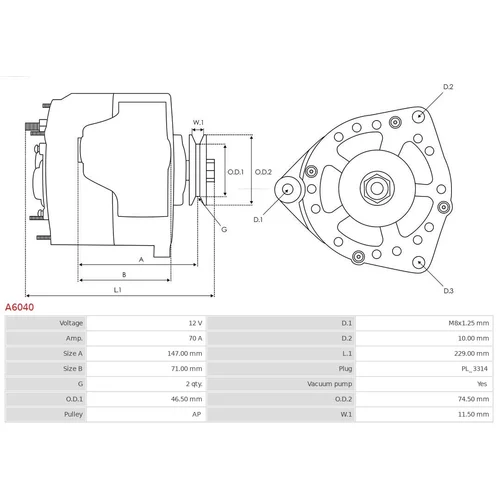 Alternátor AS-PL A6040 - obr. 5