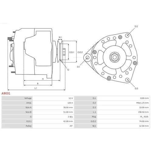 Alternátor AS-PL A9031 - obr. 5