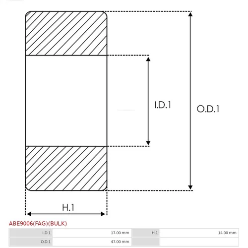 Ložisko AS-PL ABE9006(FAG)(BULK) - obr. 1