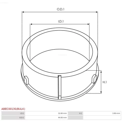 Ochranná krytka alternátora ABEC0013S(BULK) /AS-PL/ - obr. 1