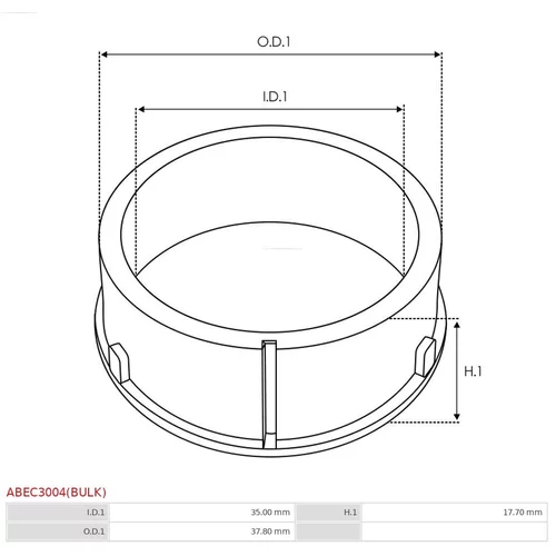 Ochranná krytka alternátora AS-PL ABEC3004(BULK) - obr. 1