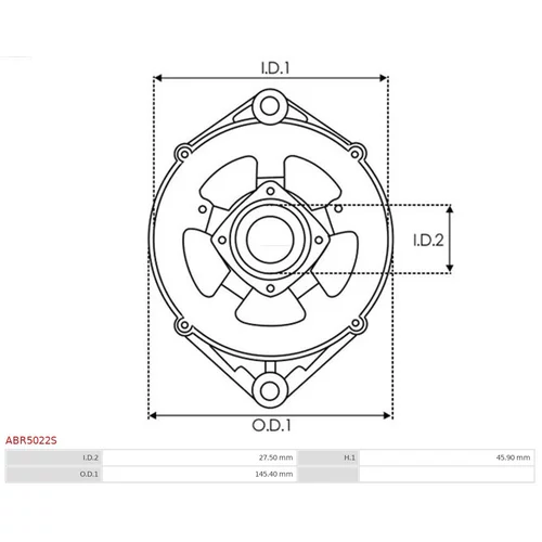 Ochranná krytka alternátora AS-PL ABR5022S - obr. 2