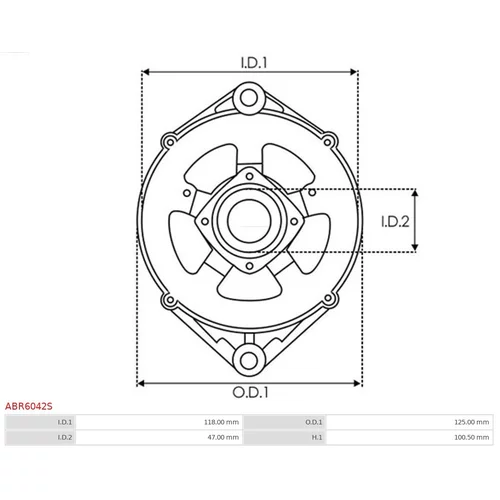 Ochranná krytka alternátora AS-PL ABR6042S - obr. 2