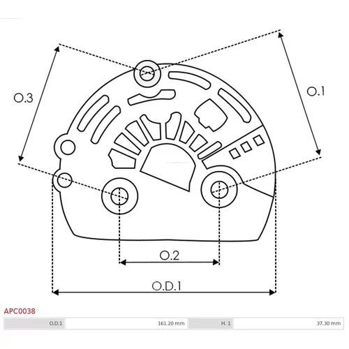 Ochranná krytka alternátora AS-PL APC0038 - obr. 1