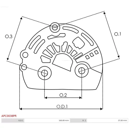 Ochranná krytka alternátora AS-PL APC0038PR - obr. 1