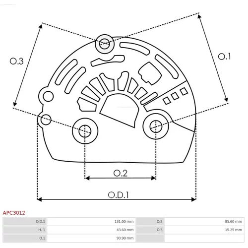 Ochranná krytka alternátora AS-PL APC3012 - obr. 1