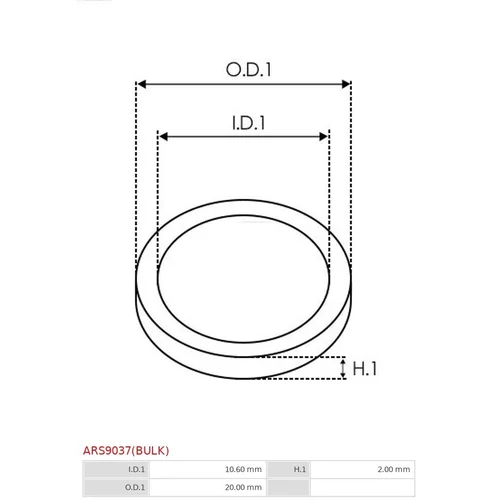 Sada na opravu alternátora AS-PL ARS9037(BULK) - obr. 1