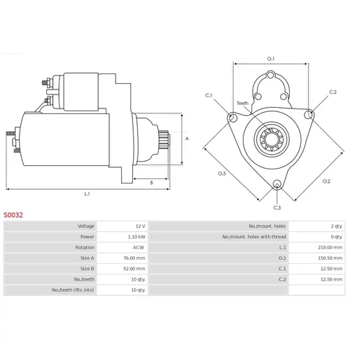 Štartér AS-PL S0032 - obr. 4