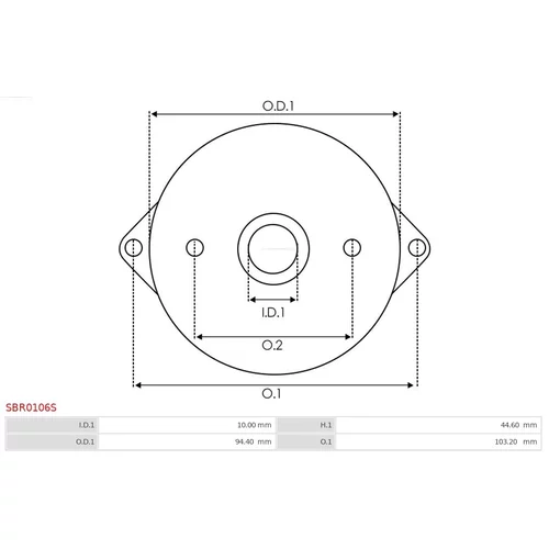 Veko sýtiča karburátora AS-PL SBR0106S - obr. 2