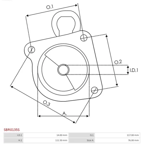 Veko sýtiča karburátora AS-PL SBR0135S - obr. 2