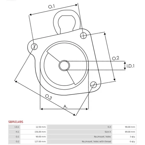 Veko sýtiča karburátora SBR0149S /AS-PL/ - obr. 2