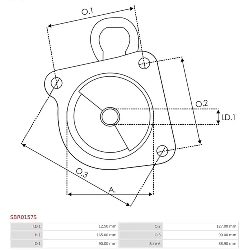 Veko sýtiča karburátora AS-PL SBR0157S - obr. 2