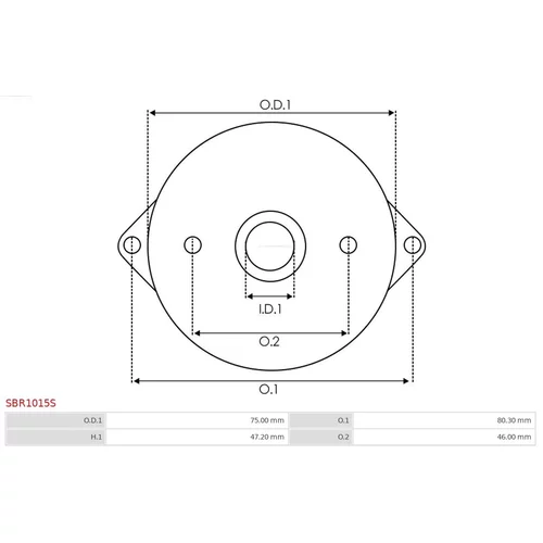 Veko sýtiča karburátora AS-PL SBR1015S - obr. 2