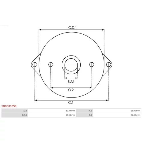 Veko sýtiča karburátora SBR3010SR /AS-PL/ - obr. 2