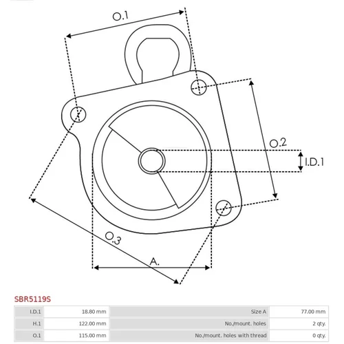 Veko sýtiča karburátora SBR5119S /AS-PL/ - obr. 2