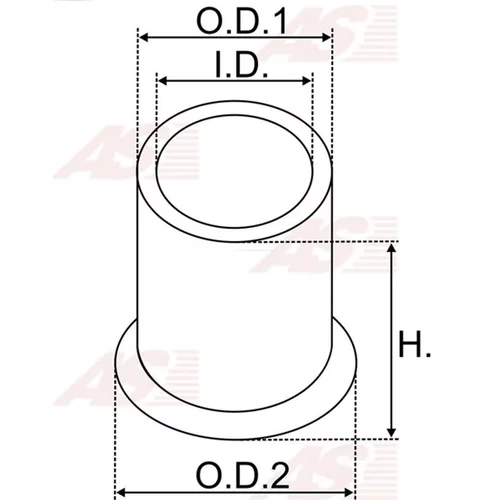 Puzdro, Hriadeľ štartéra AS-PL SBU9126(BULK) - obr. 1