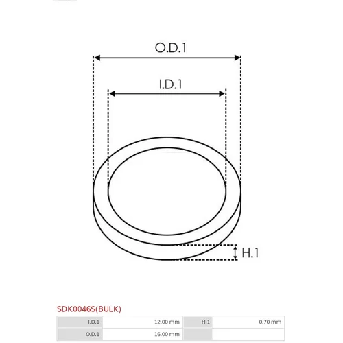 Sada na opravu alternátora AS-PL SDK0046S(BULK) - obr. 1