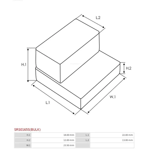 Opravná sada pre štartér AS-PL SRS0165S(BULK) - obr. 2