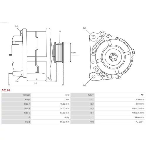 Alternátor AS-PL A0176 - obr. 4