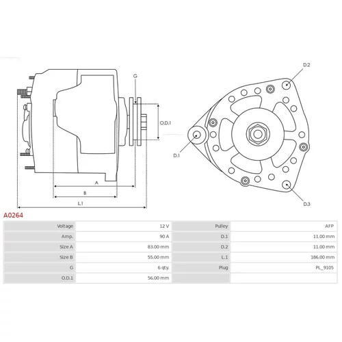 Alternátor AS-PL A0264 - obr. 4