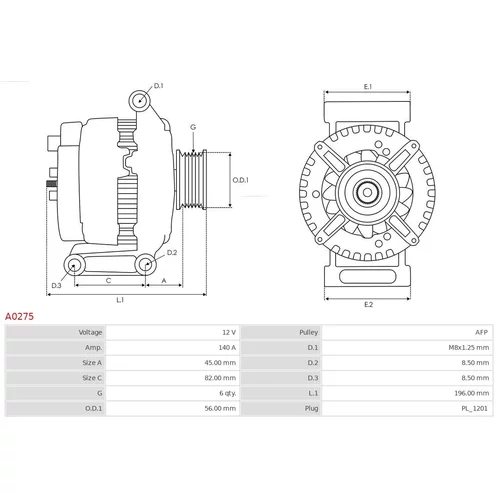 Alternátor AS-PL A0275 - obr. 4