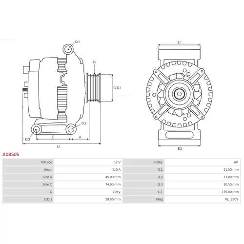 Alternátor AS-PL A0850S - obr. 4