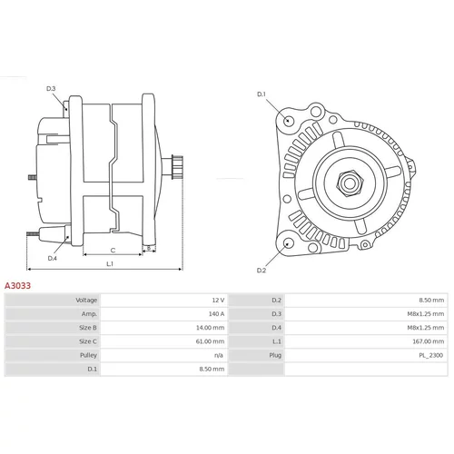 Alternátor AS-PL A3033 - obr. 4